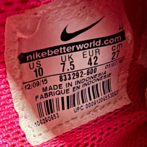 Nike Air Huarache Run Ultra Breathe Hot Pink Neon Running Sneaker Shoes 10 - Picture 10 of 10